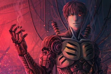 Scary Genos One Punch Man HD Wallpaper.jpg