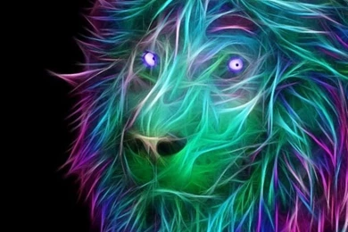 Download Wallpapers 640x1136 Abstract, 3d, Art, Lion iPhone 5S, 5C ...