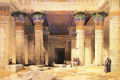 David Roberts Paintings : The Ancient Egyptian Civilization And ...