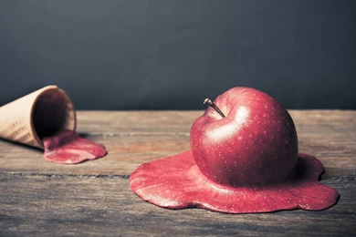 Download Wallpapers 3840x2400 Apple, Ice Cream, Hide, Horn, Waffle ...