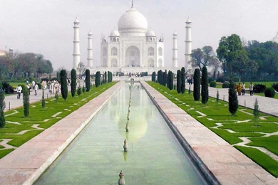 Download Wallpapers Taj Mahal, Agra, India (1366 X 768). Desktop ...