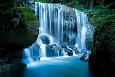 Download Blue Mountains Waterfall Nsw Australia Hd Wide Wallpapers ...