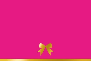 Hot Pink Gold Stripe Bow iPhone Wallpaper Backgrounds