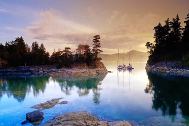 Download 1366x768 Beautiful Lagune Wallpapers