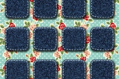 Background, Colorful, Cute, Denim, Floral, Flowers, Girly, Iphone ...