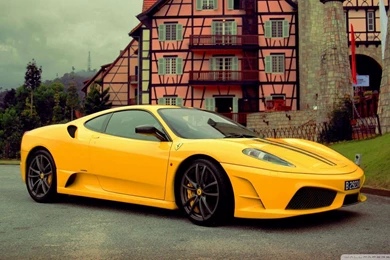 Ferrari F430 Scuderia Yellow Wallpapers 1080p HD