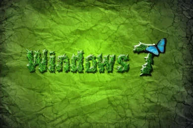 Windows 7 Green And Butterfly Wallpapers