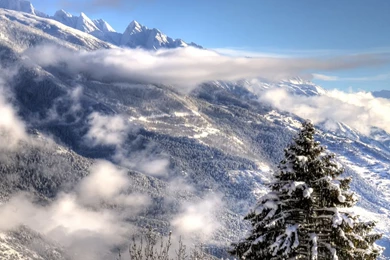 Download Winter Mountains HD Wallpapers