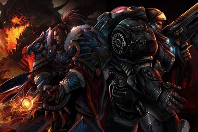 WoW And SC2 Dual Screen Wallpapers By CHIPINATORs On DeviantArt