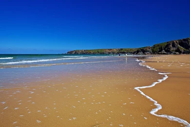 Gentle Surf On Sandy Beach Beach Desktop Wallpapers   1280x1024 Pixels