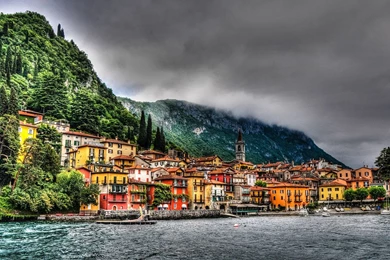 Download Wallpapers 1920x1080 Italy, Sea, Mountains, Hdr Full HD ...