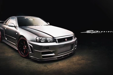 Sp engineering nissan gtr skyline r34 wallpaper front angle above ...