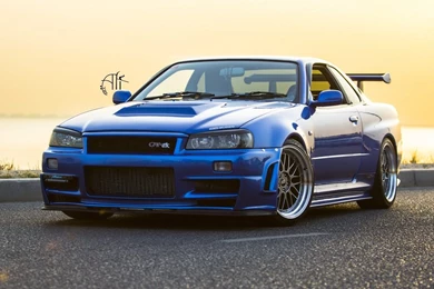 Nissan Skyline GT R R34 Wheels Tuning Car Wallpapers HD HD Wallpapers