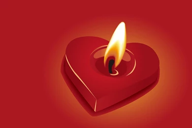 Candle Heart Wallpapers Red Backgrounds For Desktop