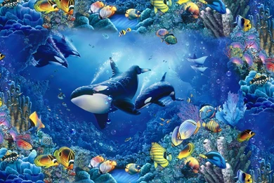 Water Fish Killer Whales Underwater