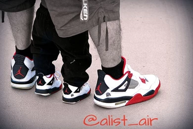 Father And Son Air Jordan 4 Mars Blackmon