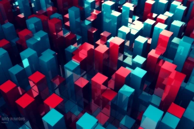 Abstract Numbers 3d Colors Rendering Wallpapers