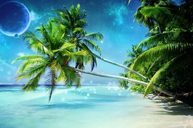 1366x768 Dream Beach Desktop PC And Mac Wallpapers