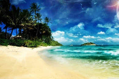 Surreal Beach HD Desktop Wallpapers : Mobile : Dual Monitor