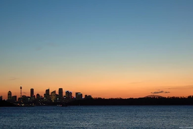 Vancouver Skyline Silhouette   Wallpaper.