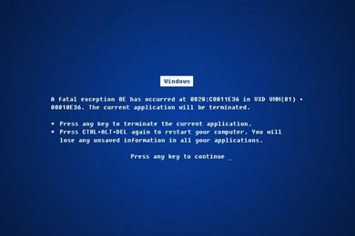 1024x768 Windows Fatal Error Wallpapers