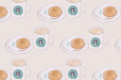 Starbucks And Muffin iPhone Wallpapers   Food Wallpapers