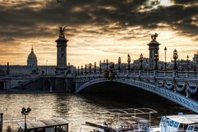 Seine Tag Wallpapers: Paris Seine River Houses Bridge Banks ...