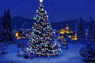 Christmas Tree Lights HD Desktop Wallpapers   Merry Christmas And ...