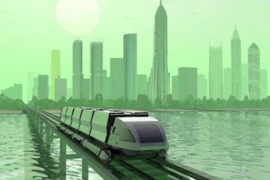 Desktop Wallpapers » 3D Backgrounds » New Train » Www.desktopdress.com