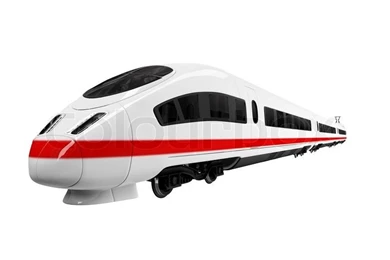 Isolated Black Train On White Backgrounds