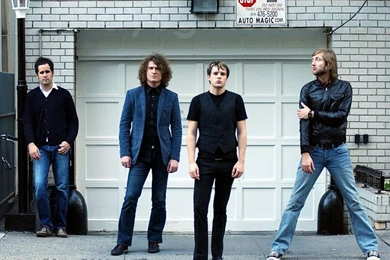 The Killers... Standing In Front Of A Garage.   The Killers ...