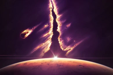 1440x900 Meteor In Outer Space Desktop PC And Mac Wallpapers