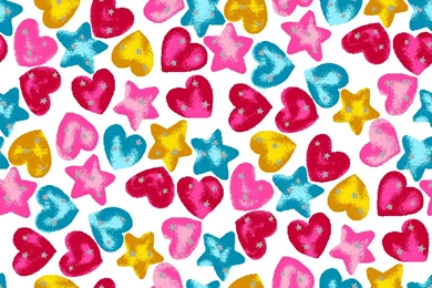 Hearts & Stars Background, Wallpapers < Free Clipart Graphics