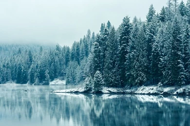 1280x1024 Winter Lake Wallpapers