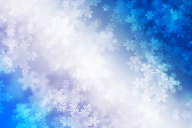 Wallpapers Snowflakes, Lights, Winter, Blue