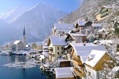 Village In Winter 1280x1024 Wallpapers, 1280x1024 Wallpapers ...