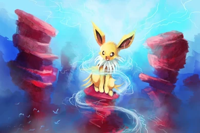 Pokemon Jolteon In Canion By Mikacavaloti On DeviantArt