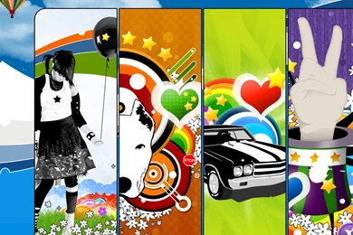 Abstract Cards Girl Dog Car Hand Hd Wallpapers   (