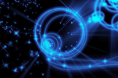 BLUE NEON LIGHTS WALLPAPER   (