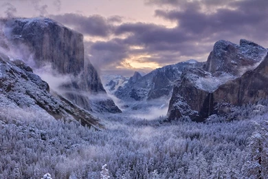 Yosemite In Winter HD Wallpapers