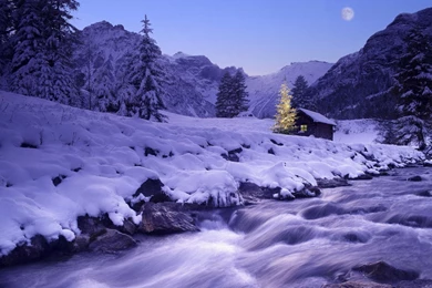 Winter House Wallpapers   26894