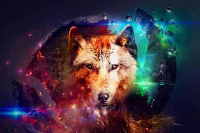 1280x1024 Abstract Wolf Art Wallpapers