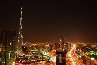 Burj Khalifa By Night In Dubai Wallpapers :: HD Wallpapers