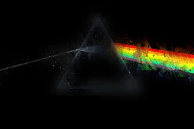 Wallpaper: Triangle, Graphics, Pink Floyd, Background, Rainbow ...