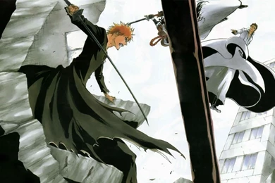 Download Wallpapers 1366x768 Anime, Bleach, Ichigo, Captain Aizen ...