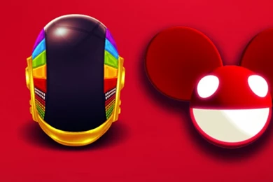 HDscreen: Daft Punk Deadmau5 Dynx Skrillex Logos Desktop Bakcgrounds
