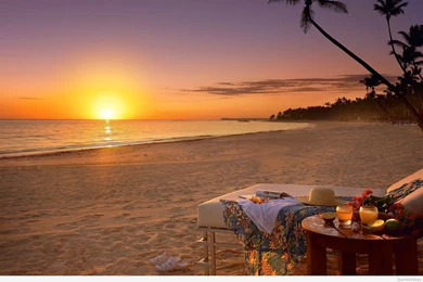 Summer sunset at sea Desktop Wallpaper Free.jpg