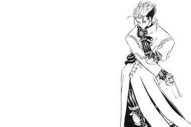 Vash Black And White «1024x768 «Anime Wallpapers «Anime Wallpapers