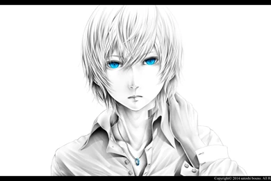 Male Blue Eyes White Backgrounds Anime Wallpapers