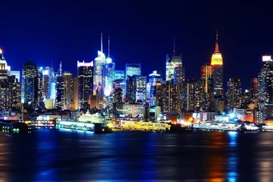Gallery For   New York City At Night Wallpapers